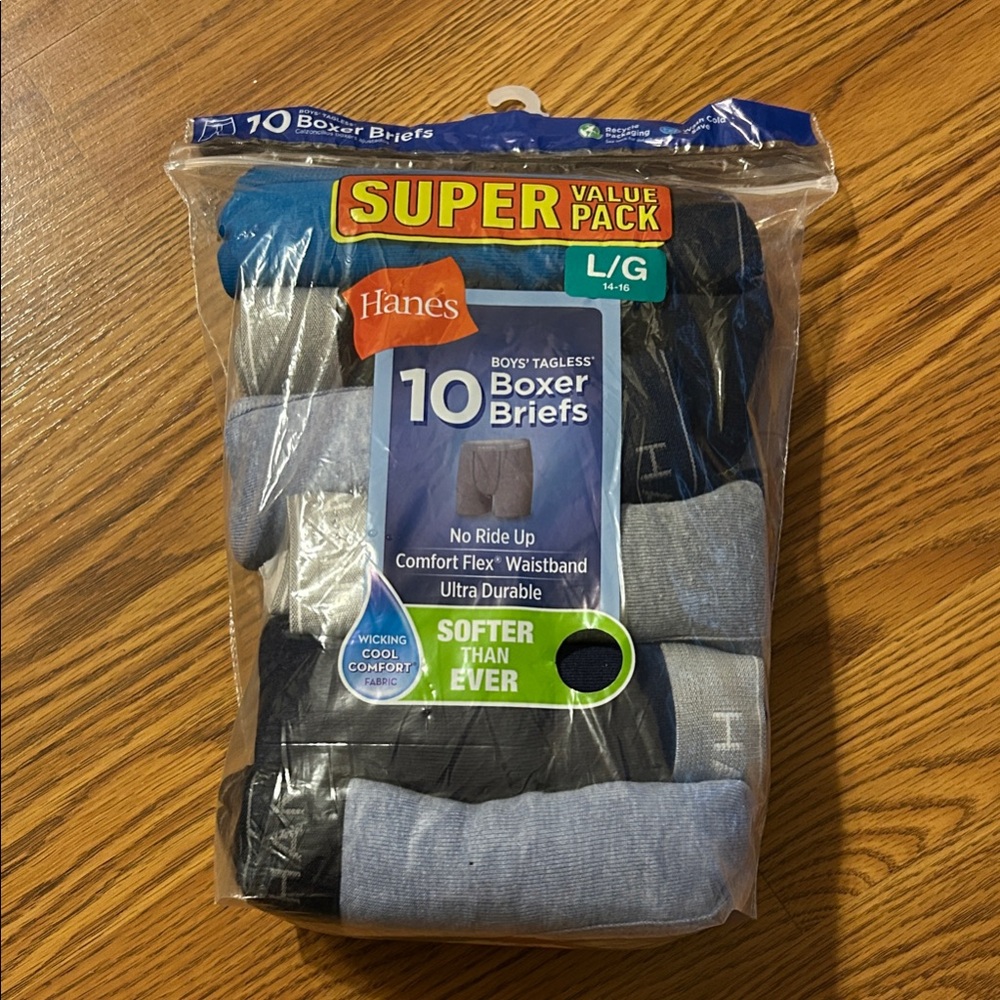 Hanes Boy’s Boxer Briefs - Multi-Color Pack